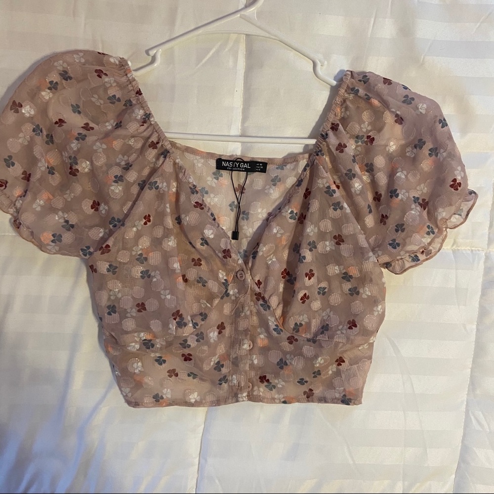 Nasty gal pastel crop top